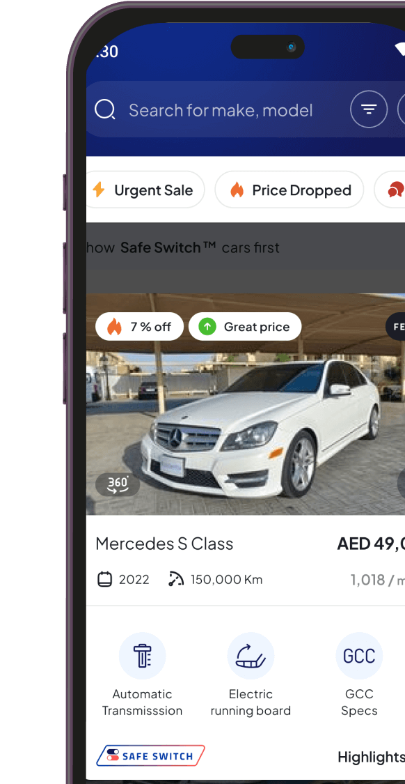 CarSwitch App Screenshots Mobile